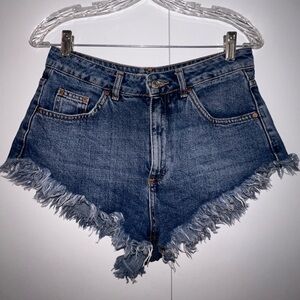 Top shop denim shorts